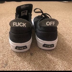 Straye black denim canvas sneakers